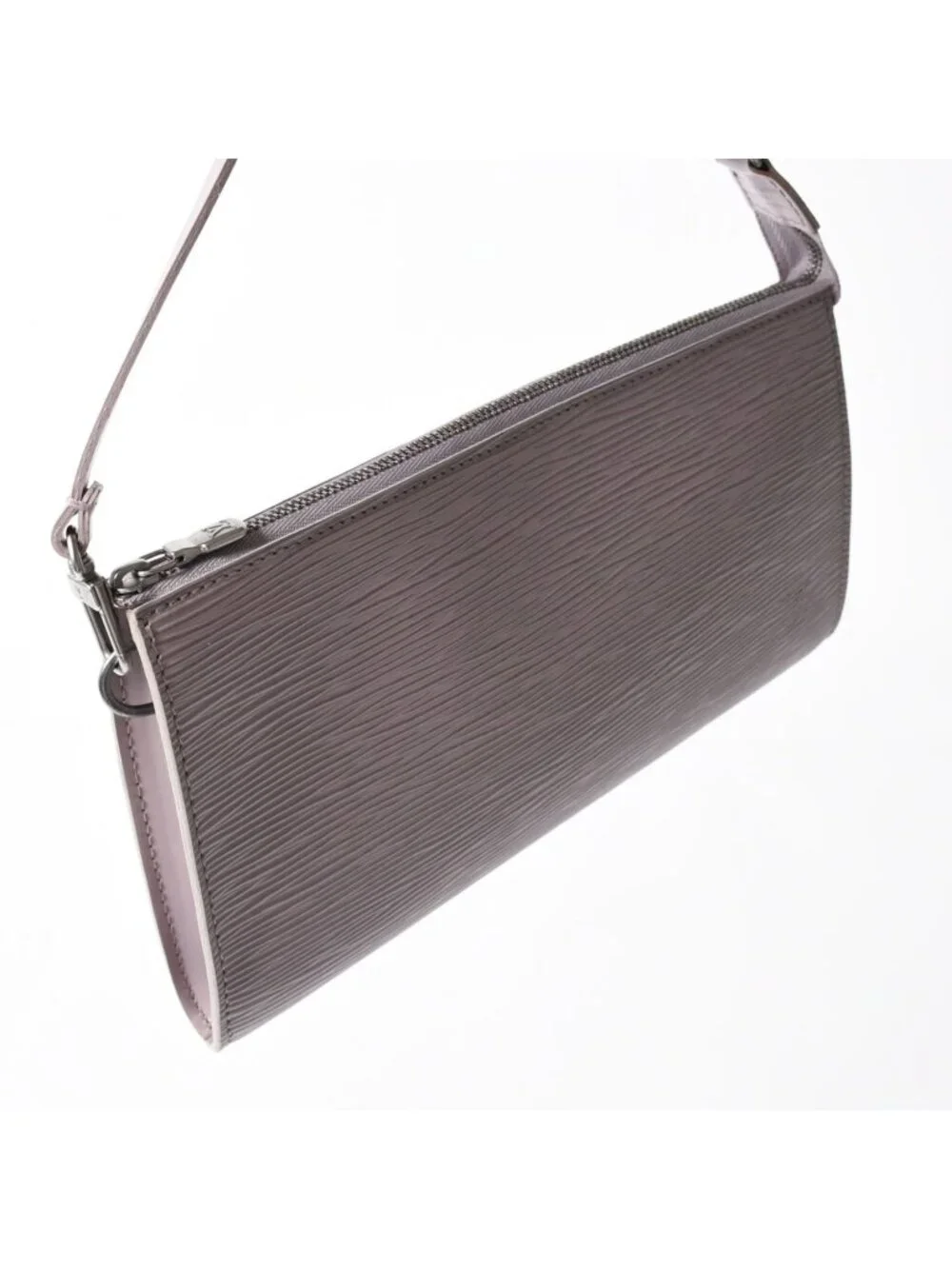 Louis Vuitton Pochette Accessoires Pouch Epi Lavender Silver